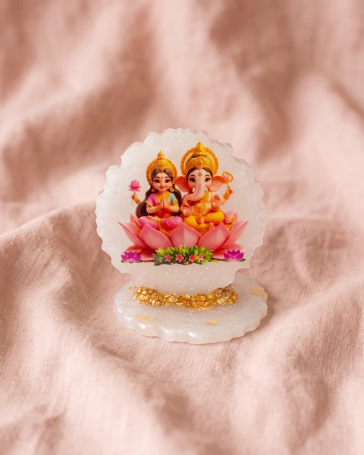 Handcrafted Spiritual Epoxy Plaques — Symbols of Faith, Peace & Harmony